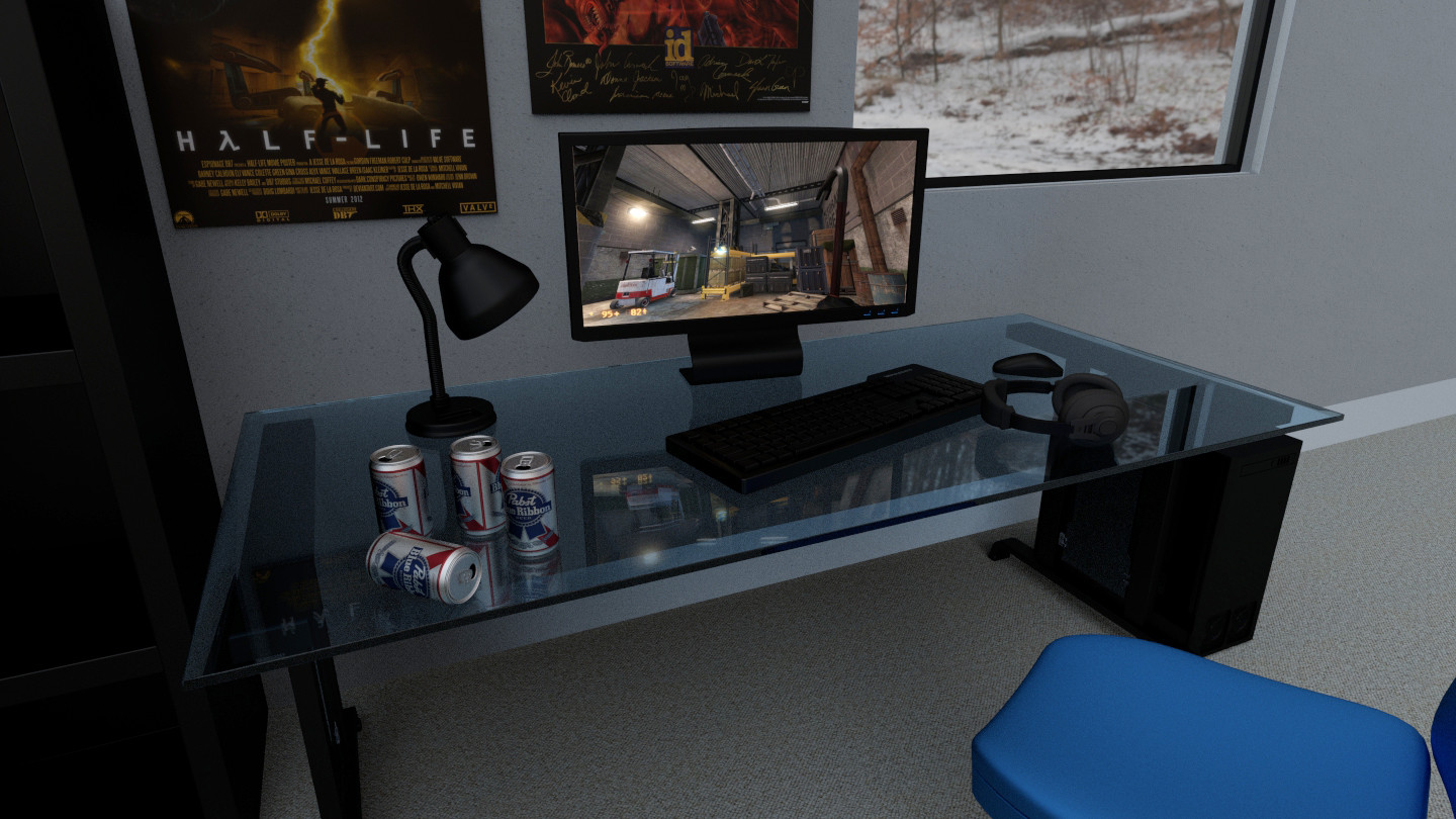 Gaming Computer Scene (Rage Quit) - Works in Progress - Blender Artists ...