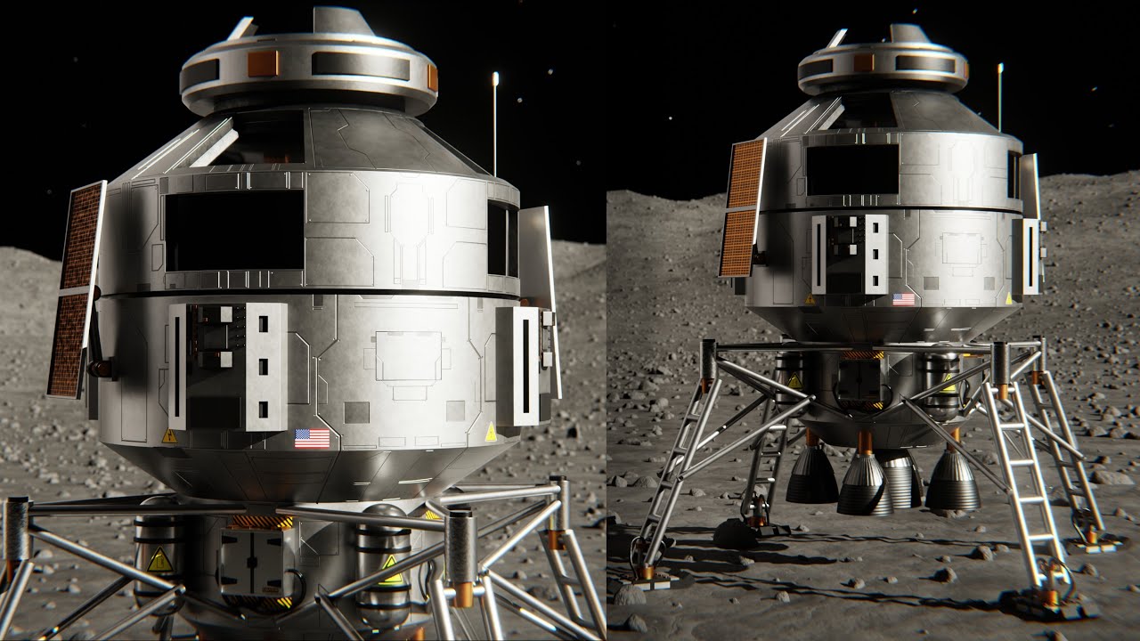 Sci-Fi Lunar Lander - Finished Projects - Blender Artists Community