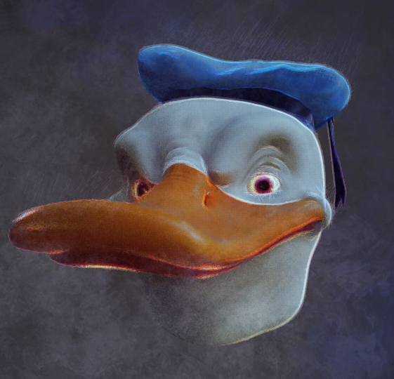 donald duck thinking