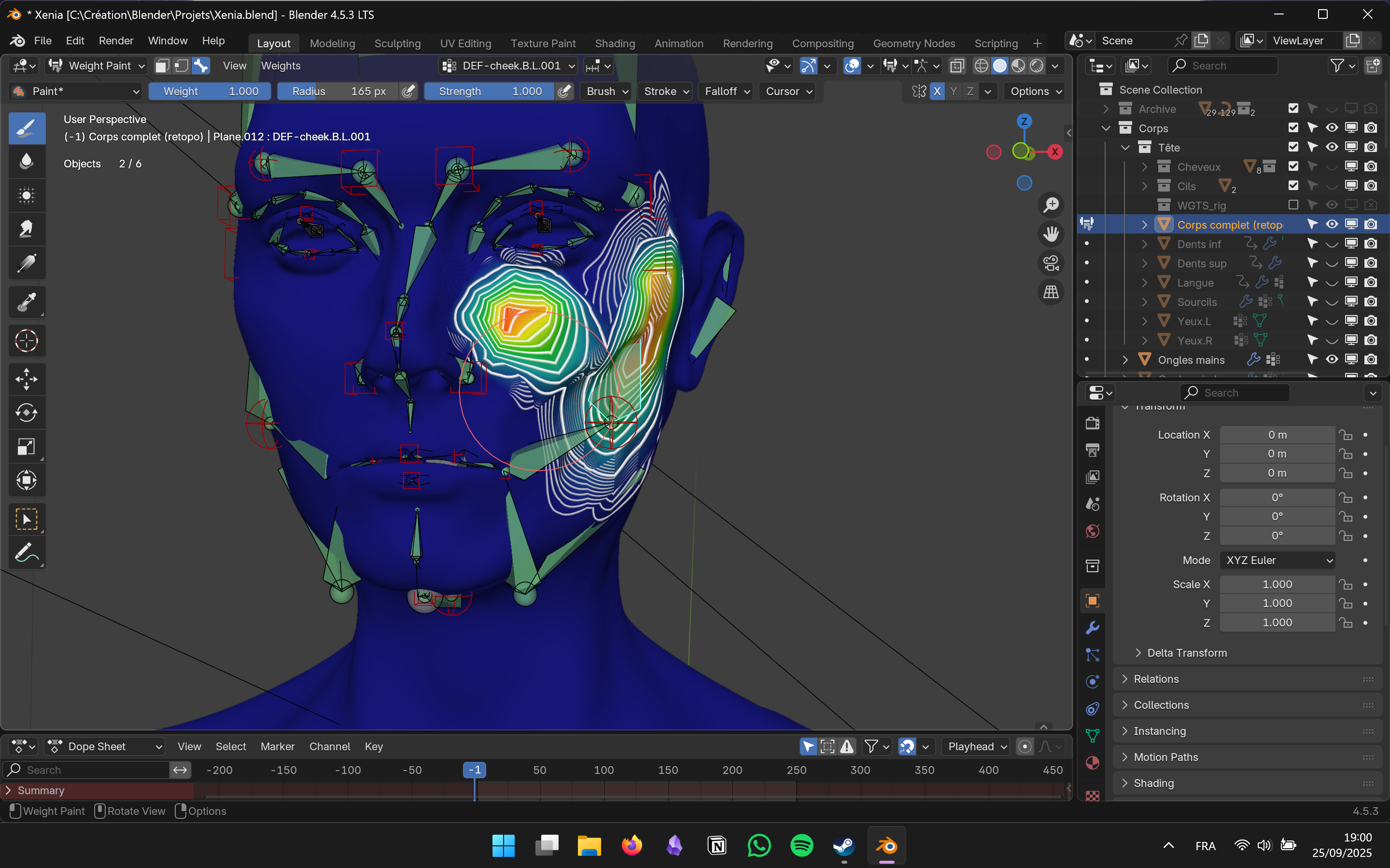 Symmetry problem when weight painting - Animation and Rigging - Blender ...