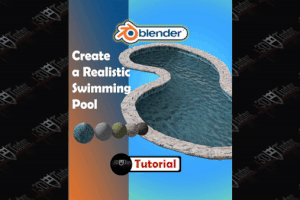 Blender 2.8 create a realistic swimming pool Arstation