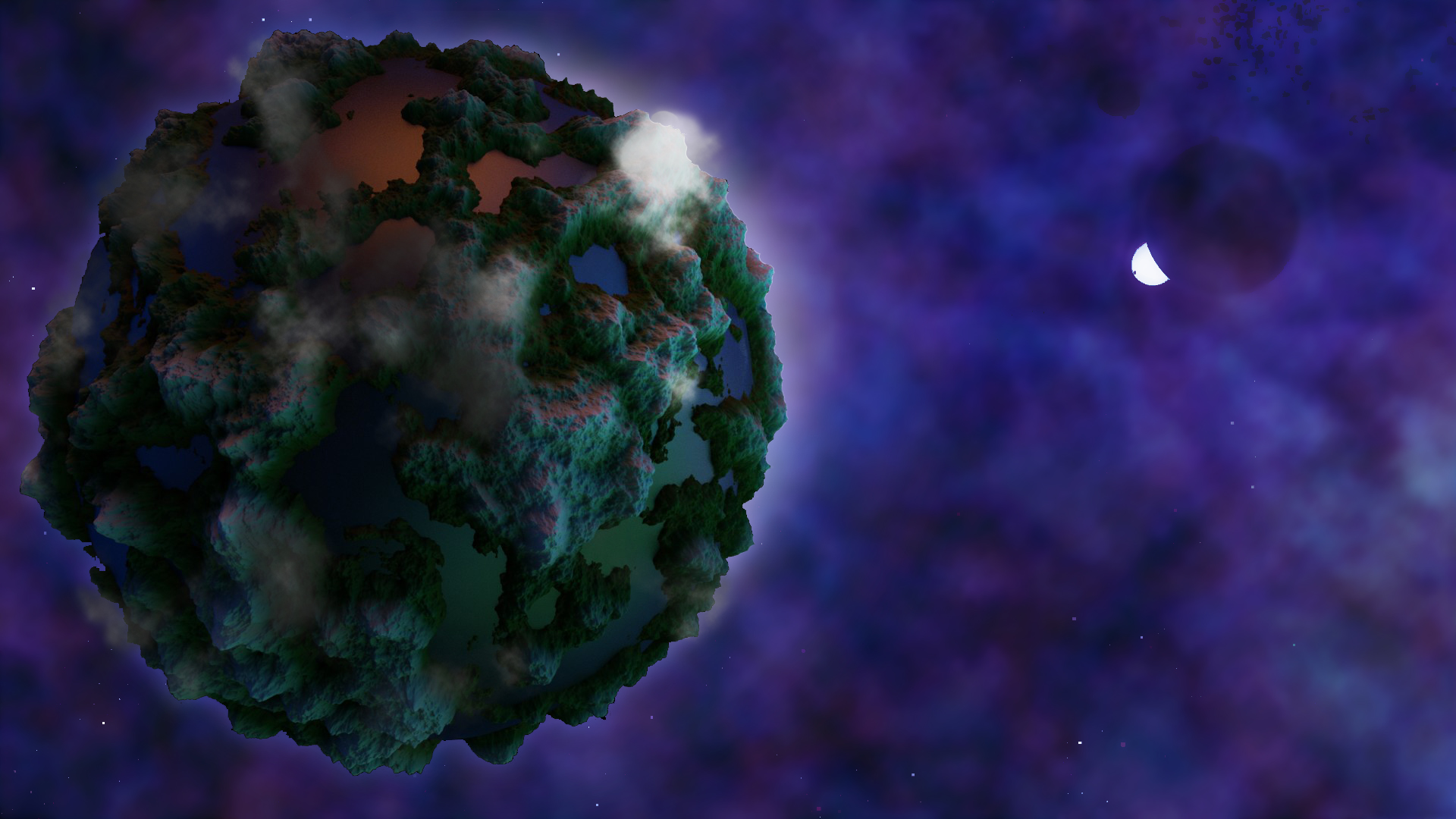 Micro Planet Project Experiment with Microdisplacement - Finished Projects - Blender Artists ...