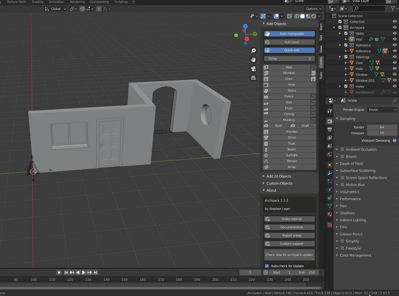 Archipack 2.8.5 for Blender 3.+ / 5.x RELEASE - Page 40 - Released ...