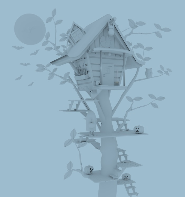 Tree House Trick-or-Treating - Finished Projects - Blender Artists ...