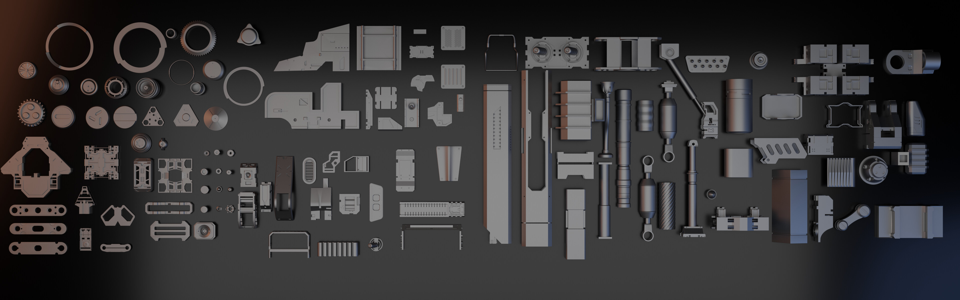 Free Hard surface kitbash vol.2 (120 objects kitops ready) - Finished ...