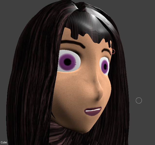 Anime Girl Head - Free 3D models