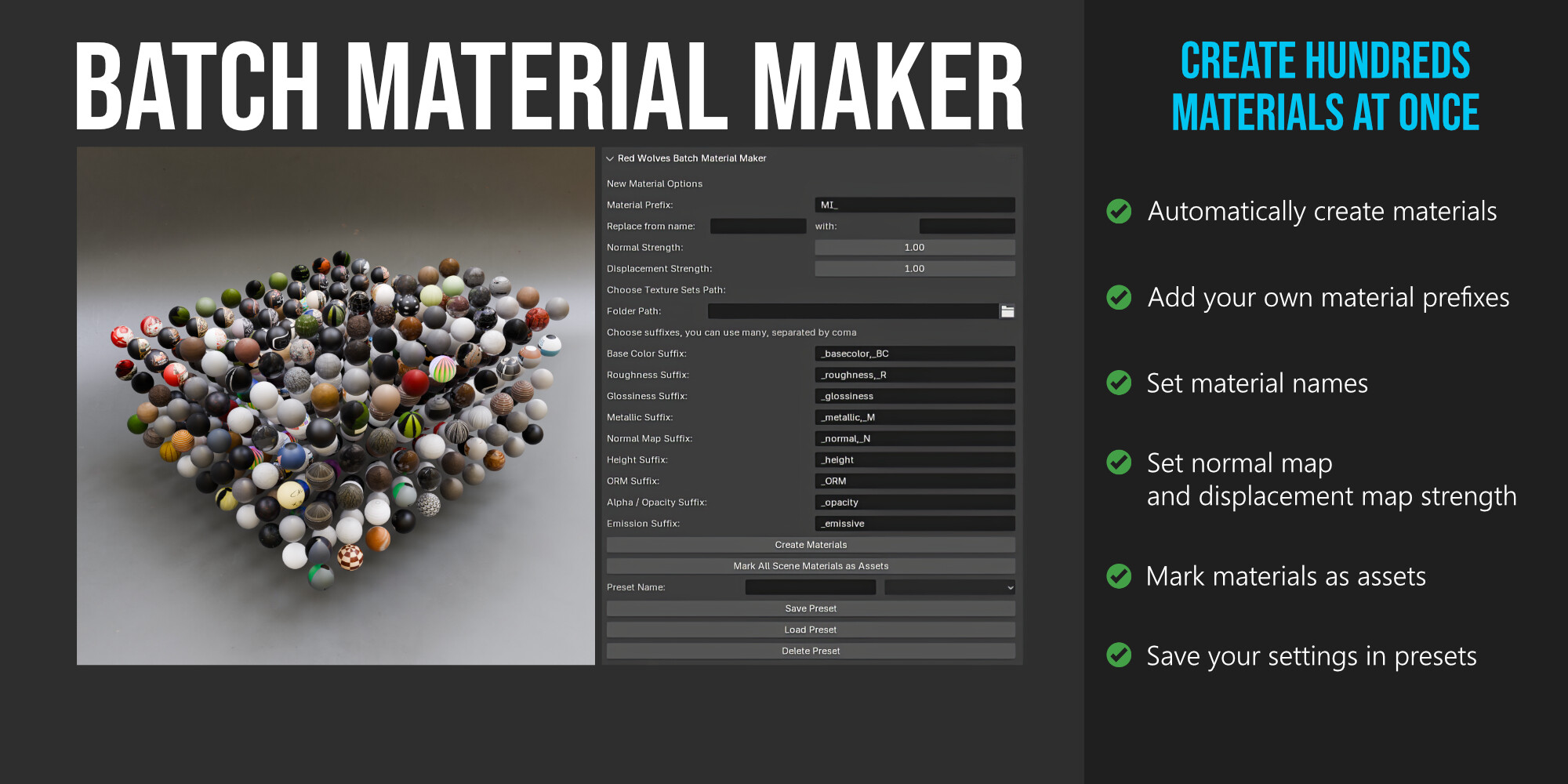 Batch Material Maker - Released Scripts and Themes - Blender Artists ...