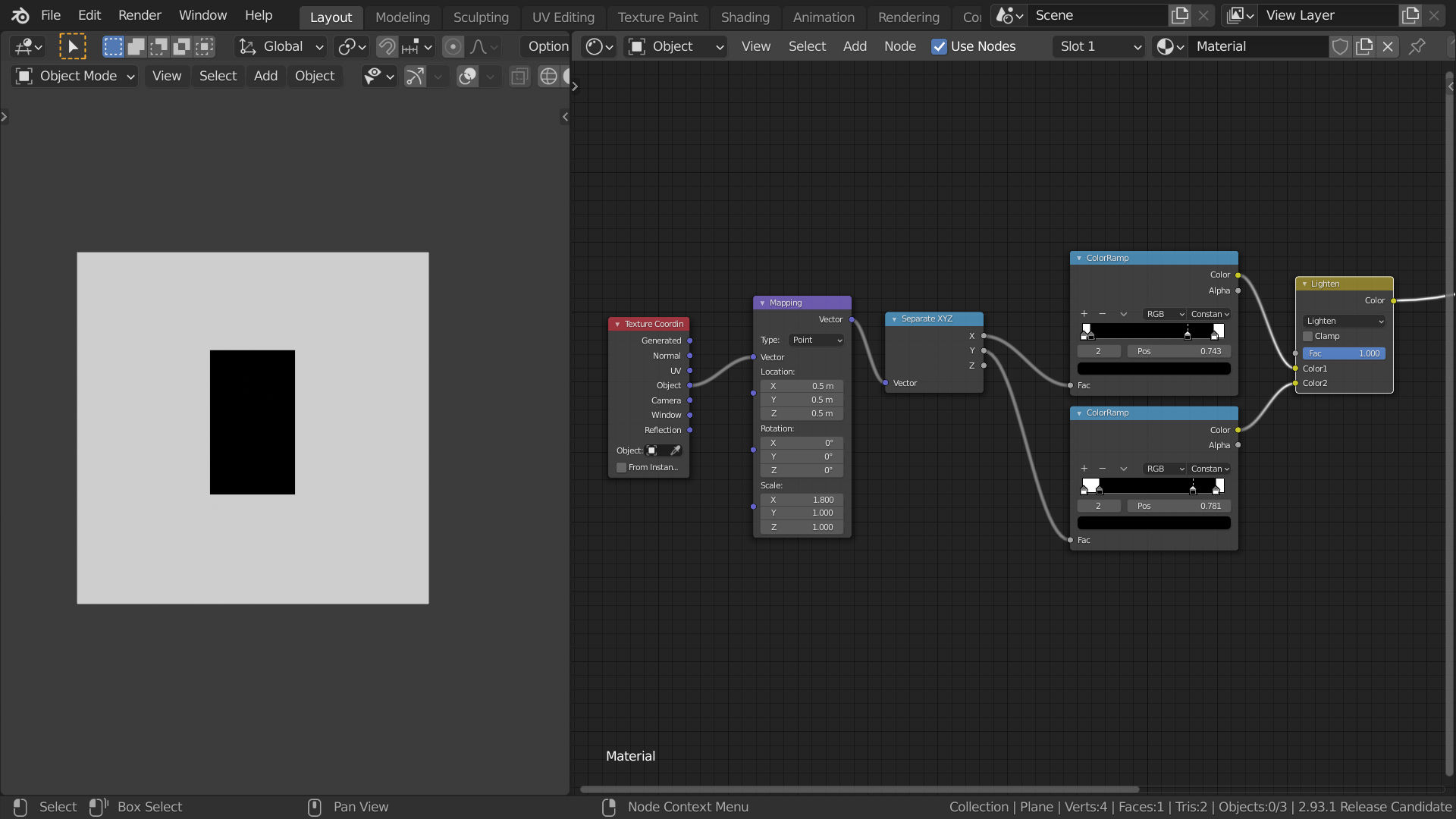 Rectangle and triangle with procedural maps - Materials and Textures ...