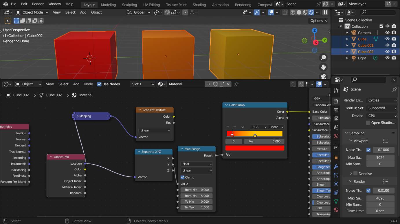 Gradient over multiple object? - Materials and Textures - Blender ...