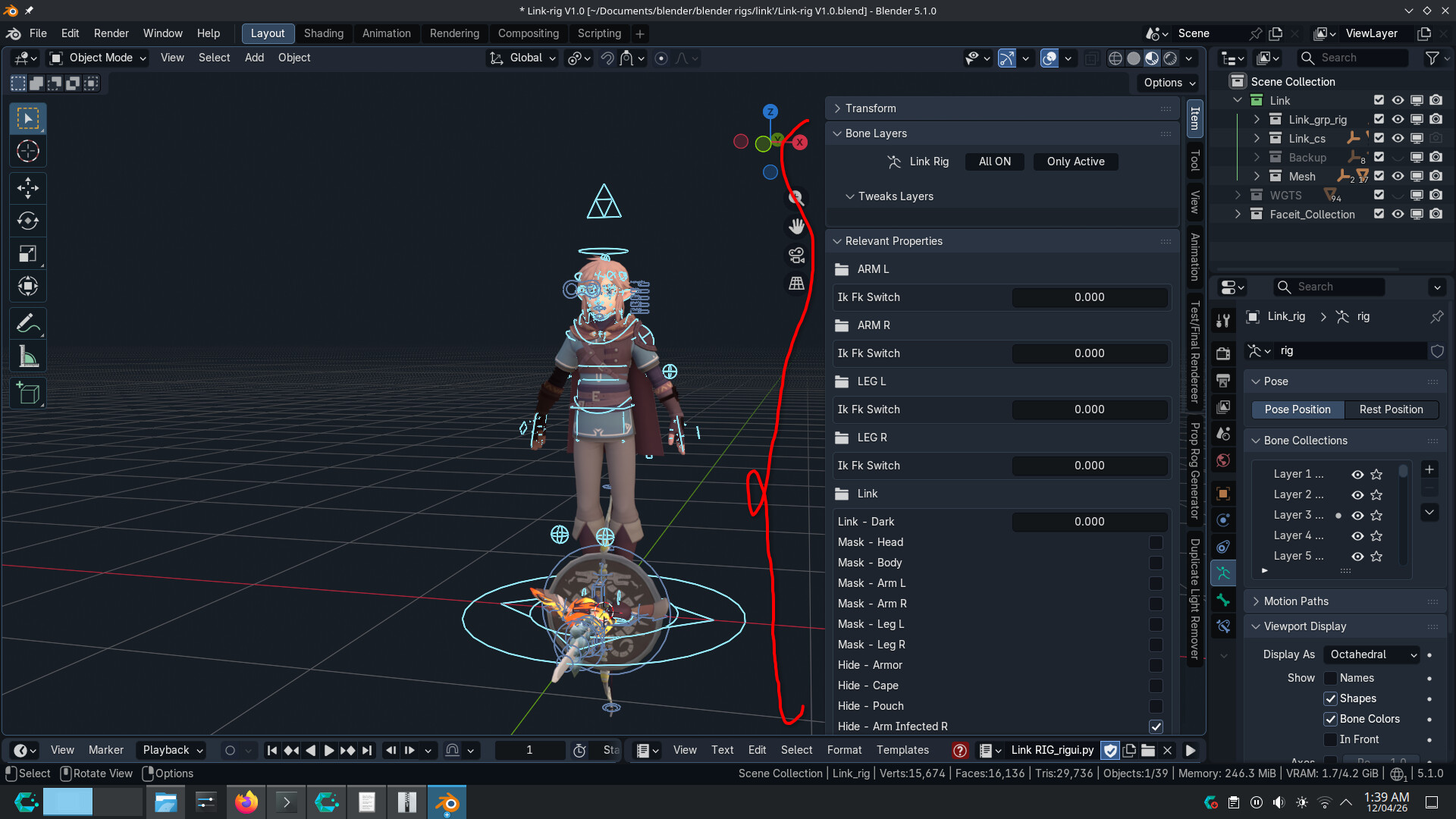 Link Rig Ui Linked character doesn't show rig/bone properties - Animation and ...