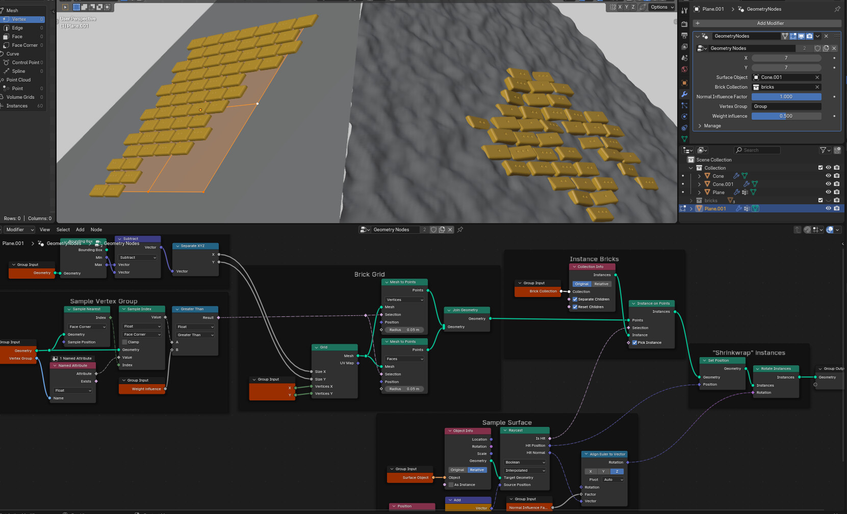 Shrinkwrap issue with stone blocks - Modeling - Blender Artists Community