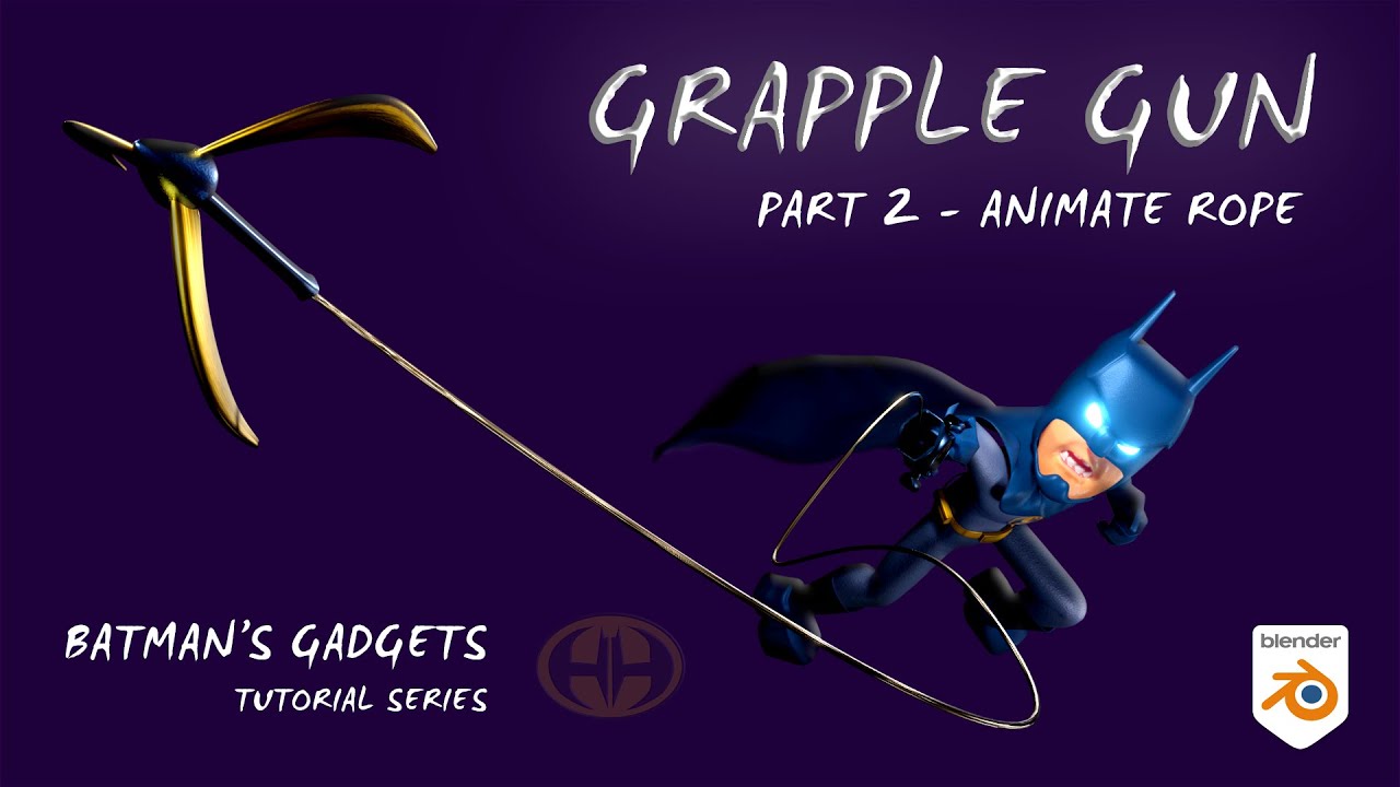 Batman's Grapple Gun (Tutorial) - Rope animation - Tutorials, Tips and  Tricks - Blender Artists Community
