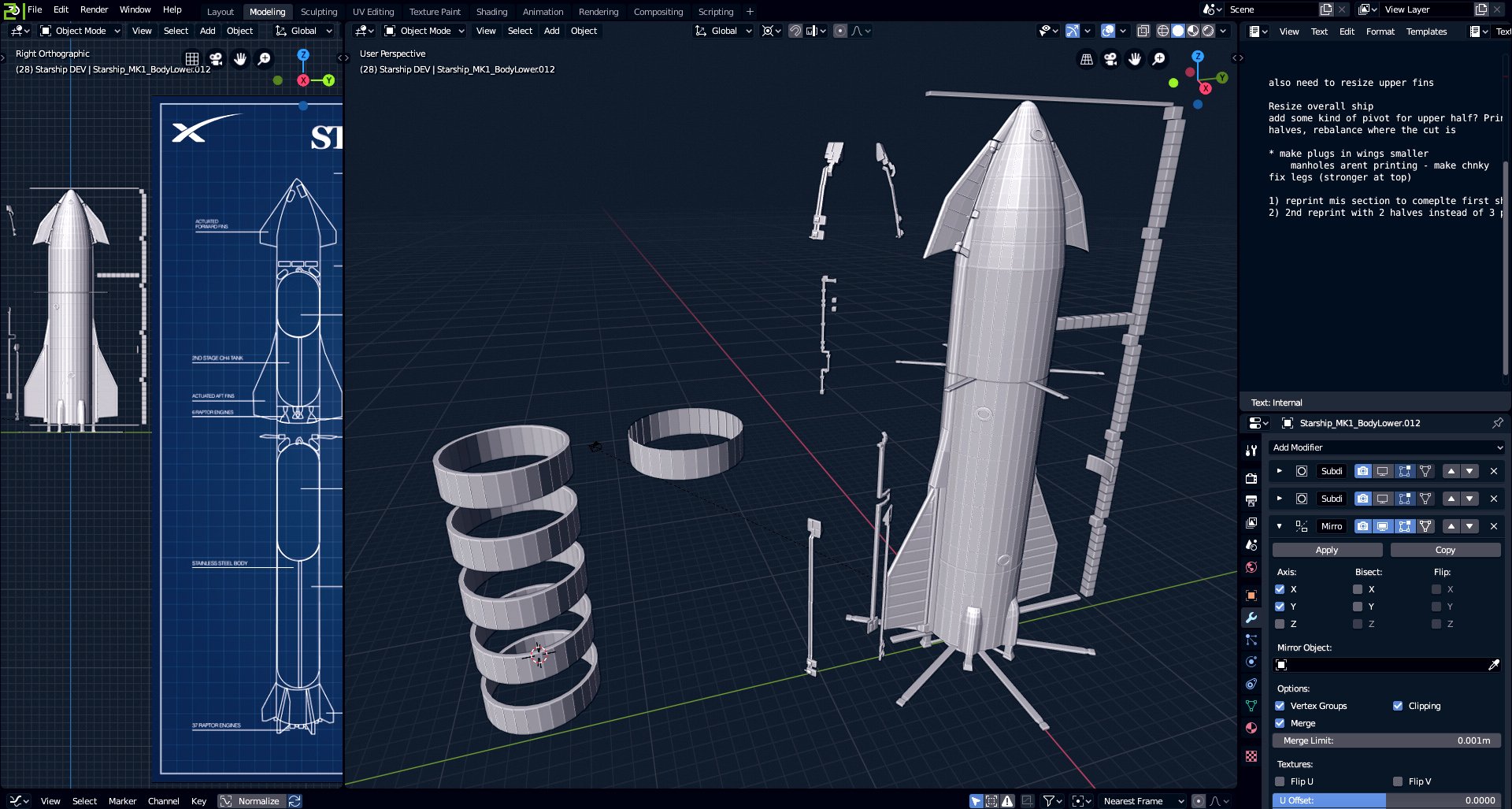 Spacex Starship Rocket Shipyard 3d Printing Renders Modelling Works In Progress Blender Artists Community