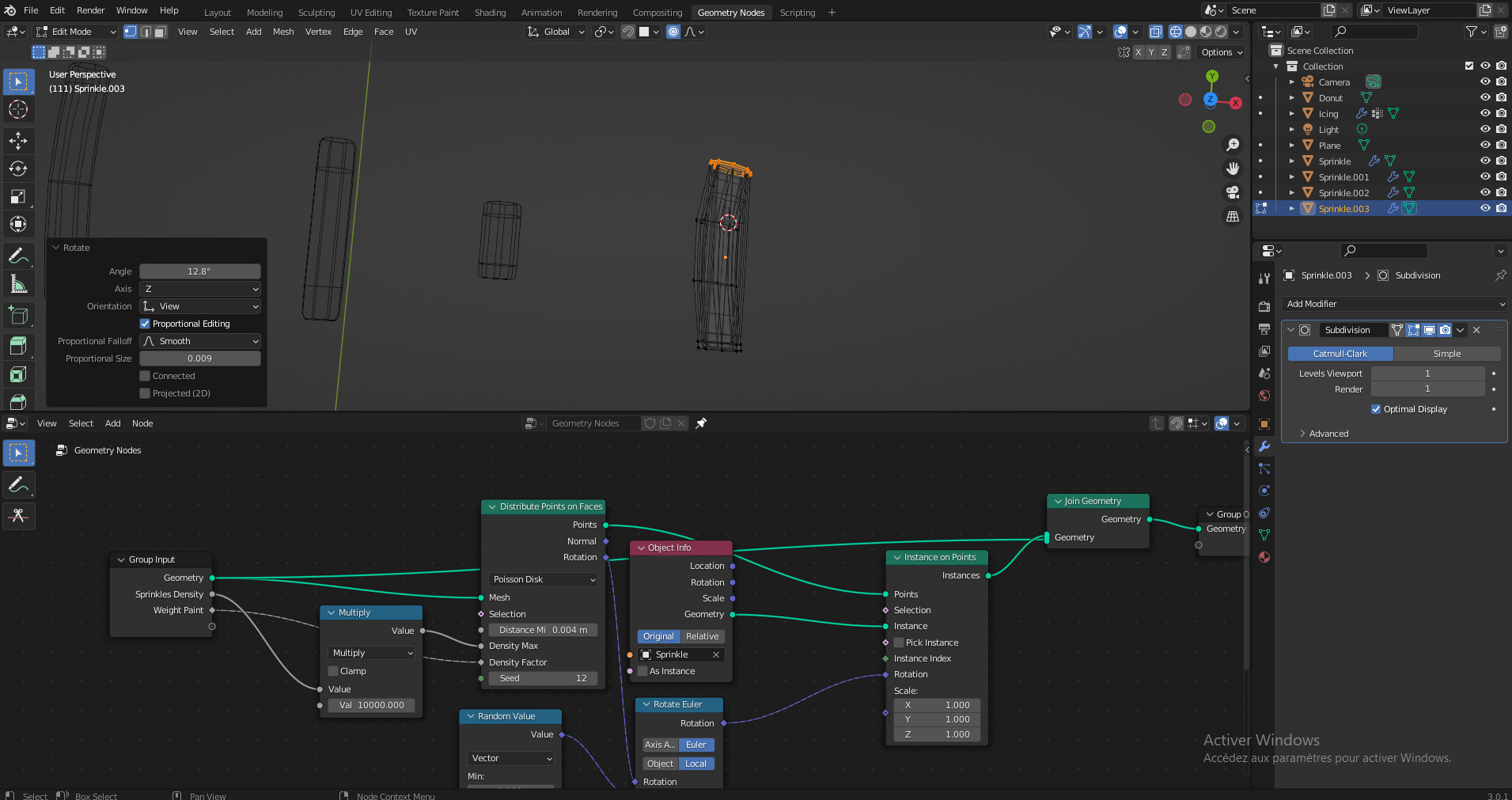 Problem when rotating my cylinder (BlenderGuru Donut Tutorial ...