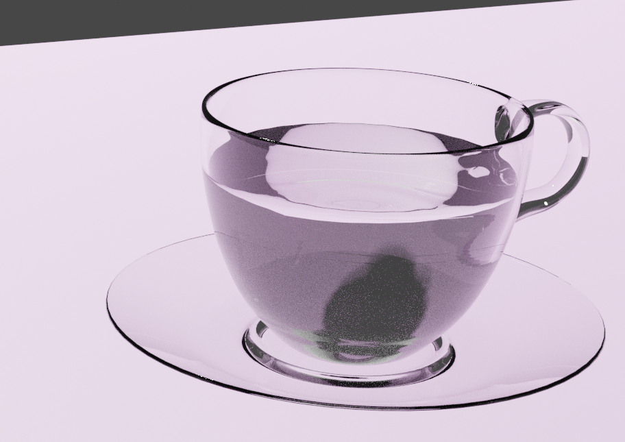 Coffee cup doesn't look like glass after render in blender 2.82