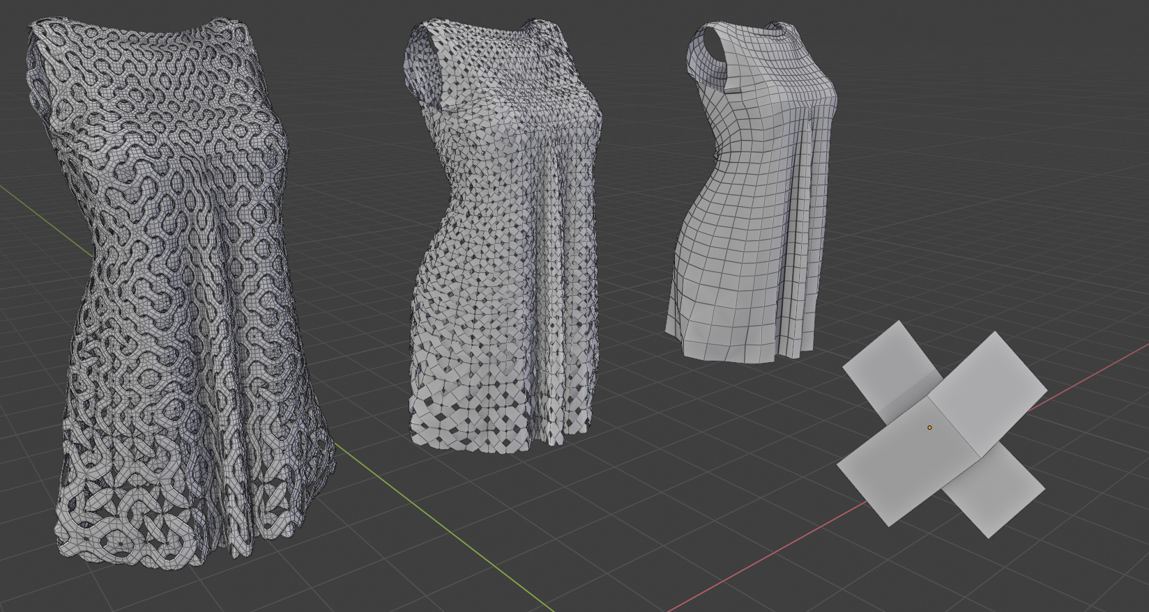 B&W Dress - Cloth simulation - Finished Projects - Blender Artists ...