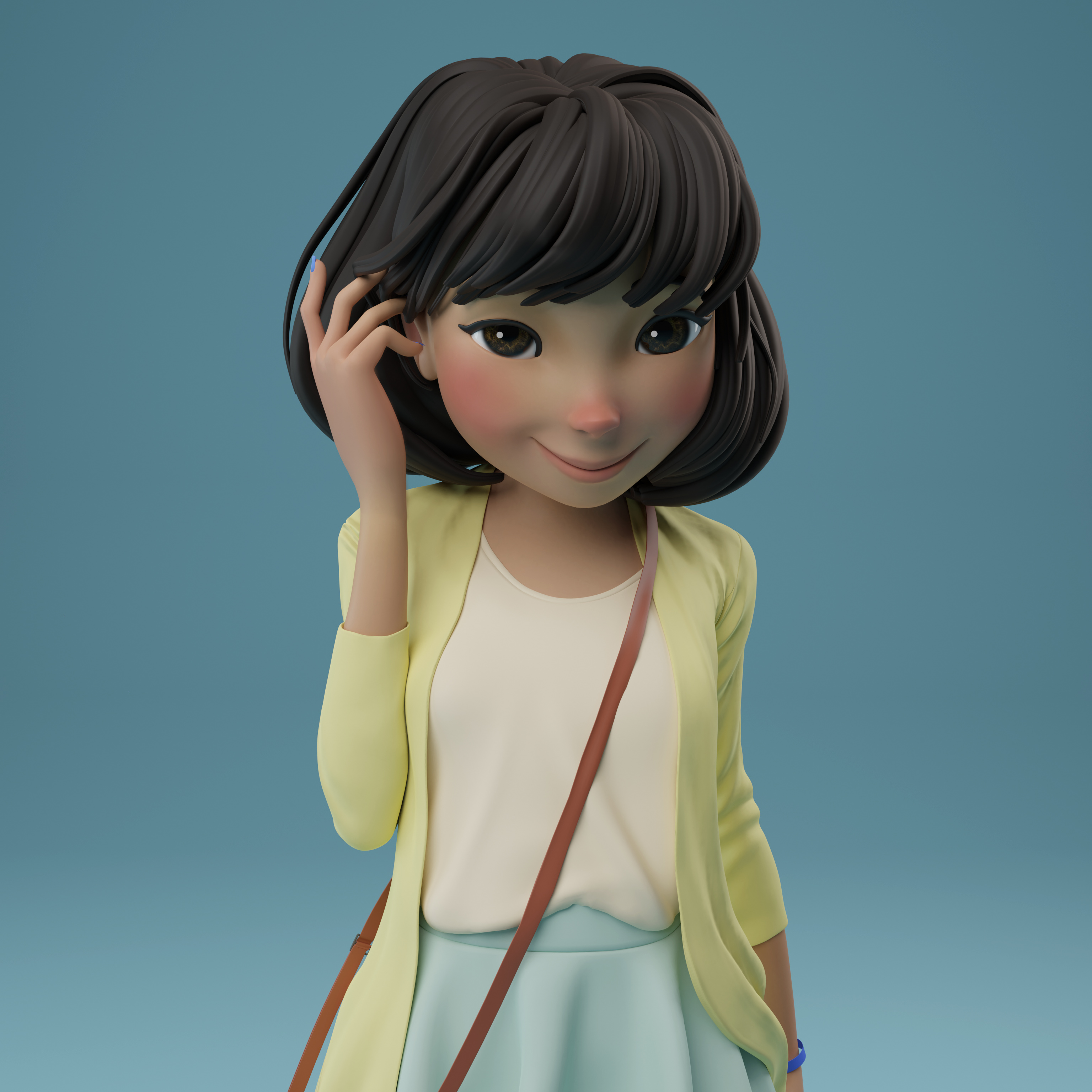 Shy Girl - Finished Projects - Blender Artists Community