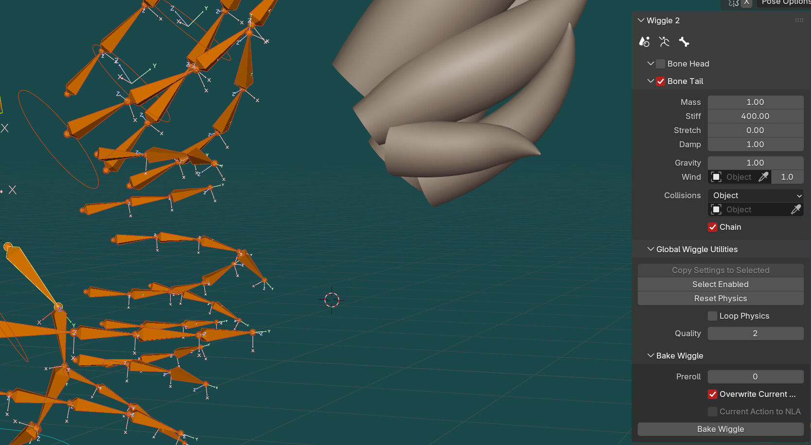 3d Ear Rigging Need help with rigging hair inside the ear so that it moves with the ...