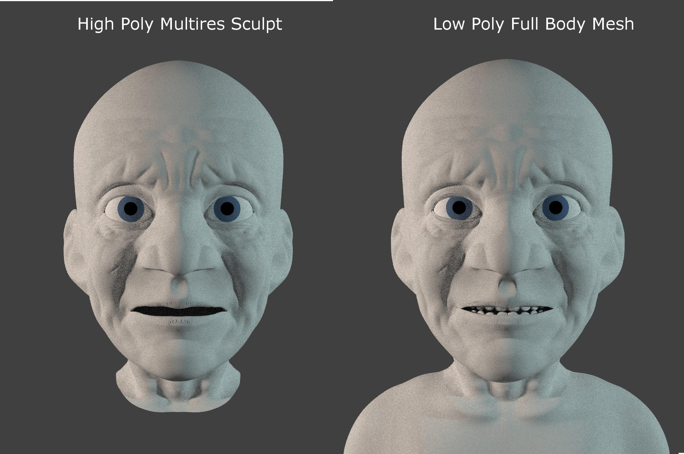 faces - Sculpting brush - low poly with normal map? - Blender