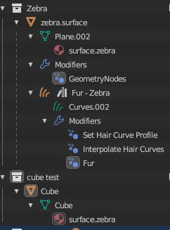 How to copy procedural hair from one object to another - Materials 