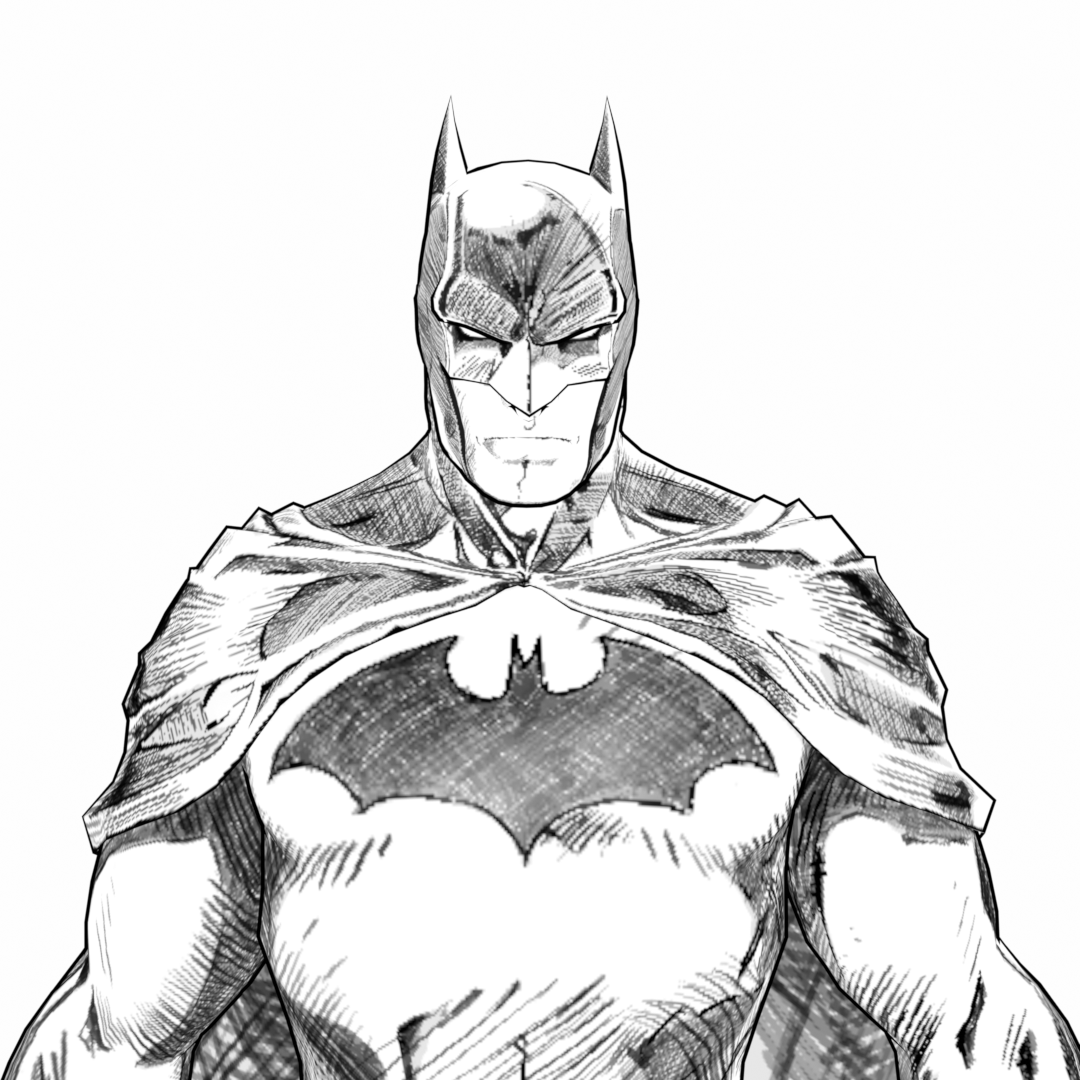 batman drawing dark knight