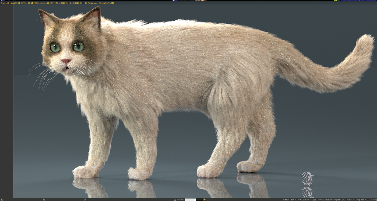 The parameterized cat - Finished Projects - Blender Artists Community