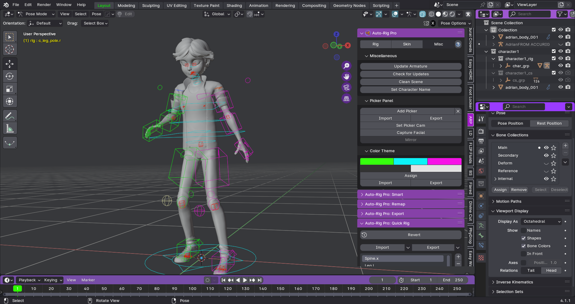 Large parts of model not moving with armature - Animation and Rigging ...