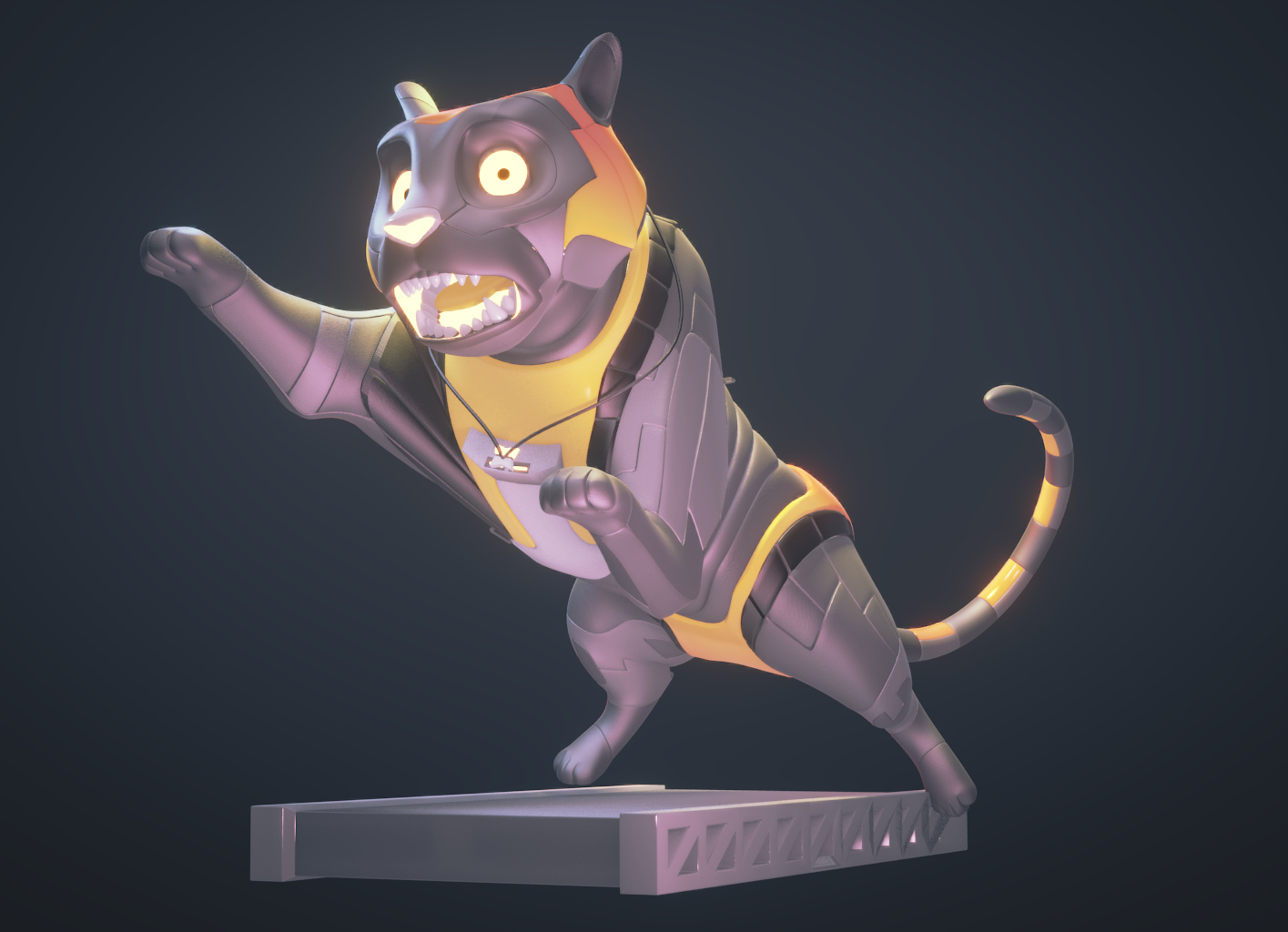 Robot Tiger Character - Works in Progress - Blender Artists Community