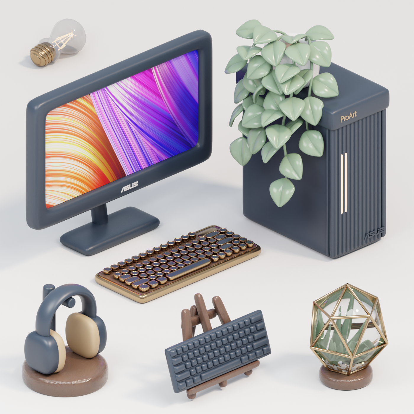 ProArt Desk Setup - Finished Projects - Blender Artists Community