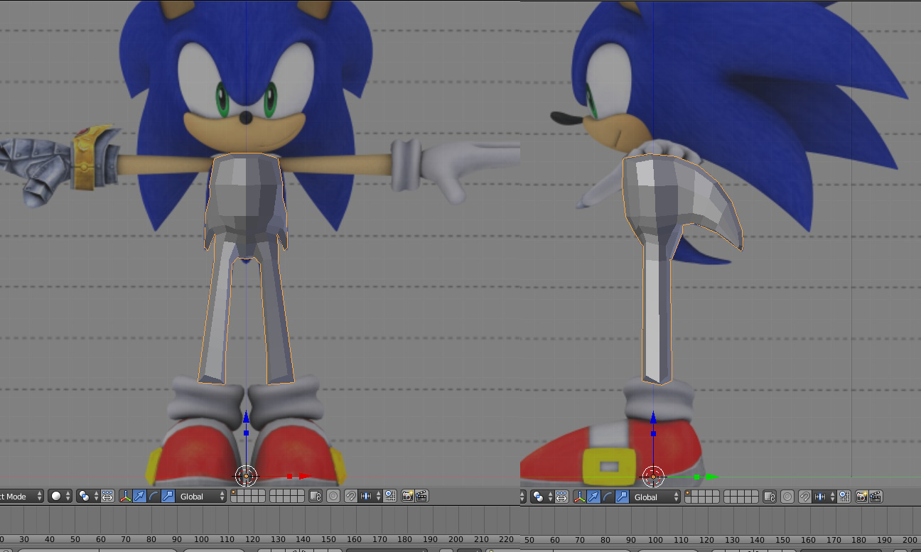 how to import models from sonic generation to blender