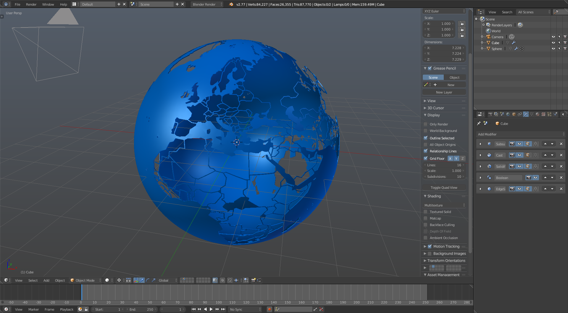 Boolean difference and shade smooth - Modeling - Blender Artists Community
