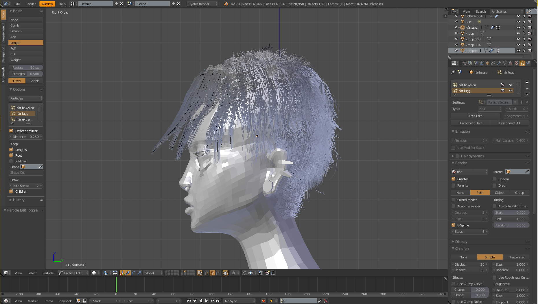 Need help with hair particles! - Particles and Physics Simulations ...