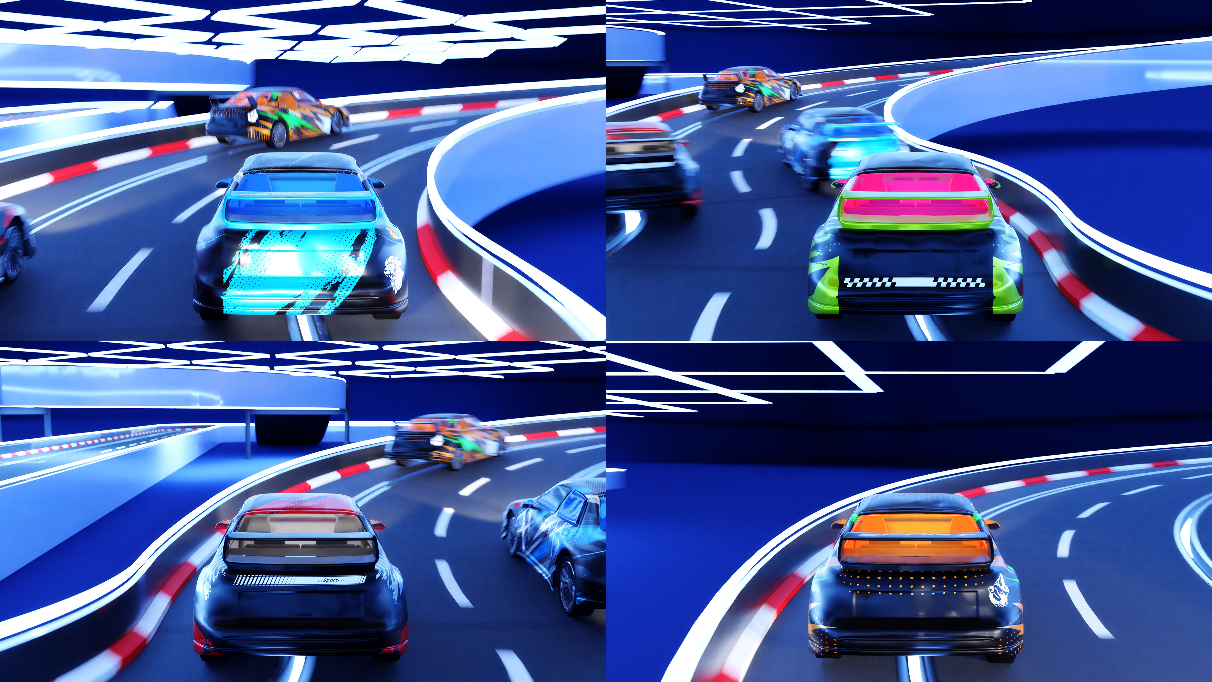 Slot Car Racing Simulation - Animations - Blender Artists Community