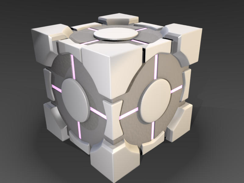 Portal - Weighted Companion Cube - Download Free 3D model by the_table  (@the_table) [b43c0c1]