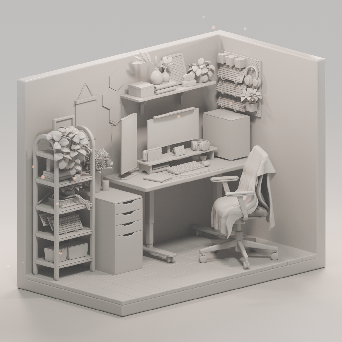 Sky's Desk Setup - Finished Projects - Blender Artists Community