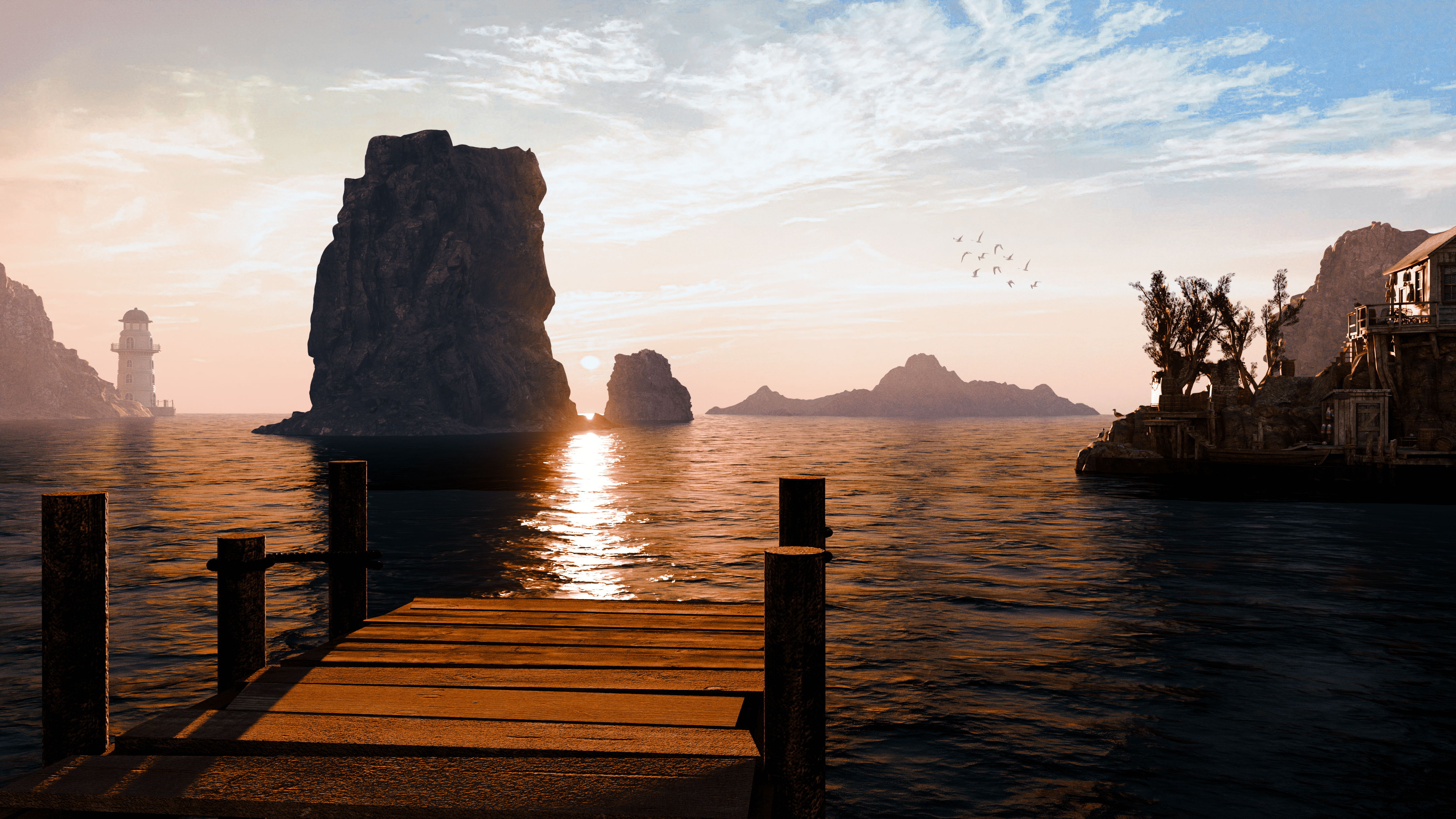 Sunrise by the Sea - Finished Projects - Blender Artists Community