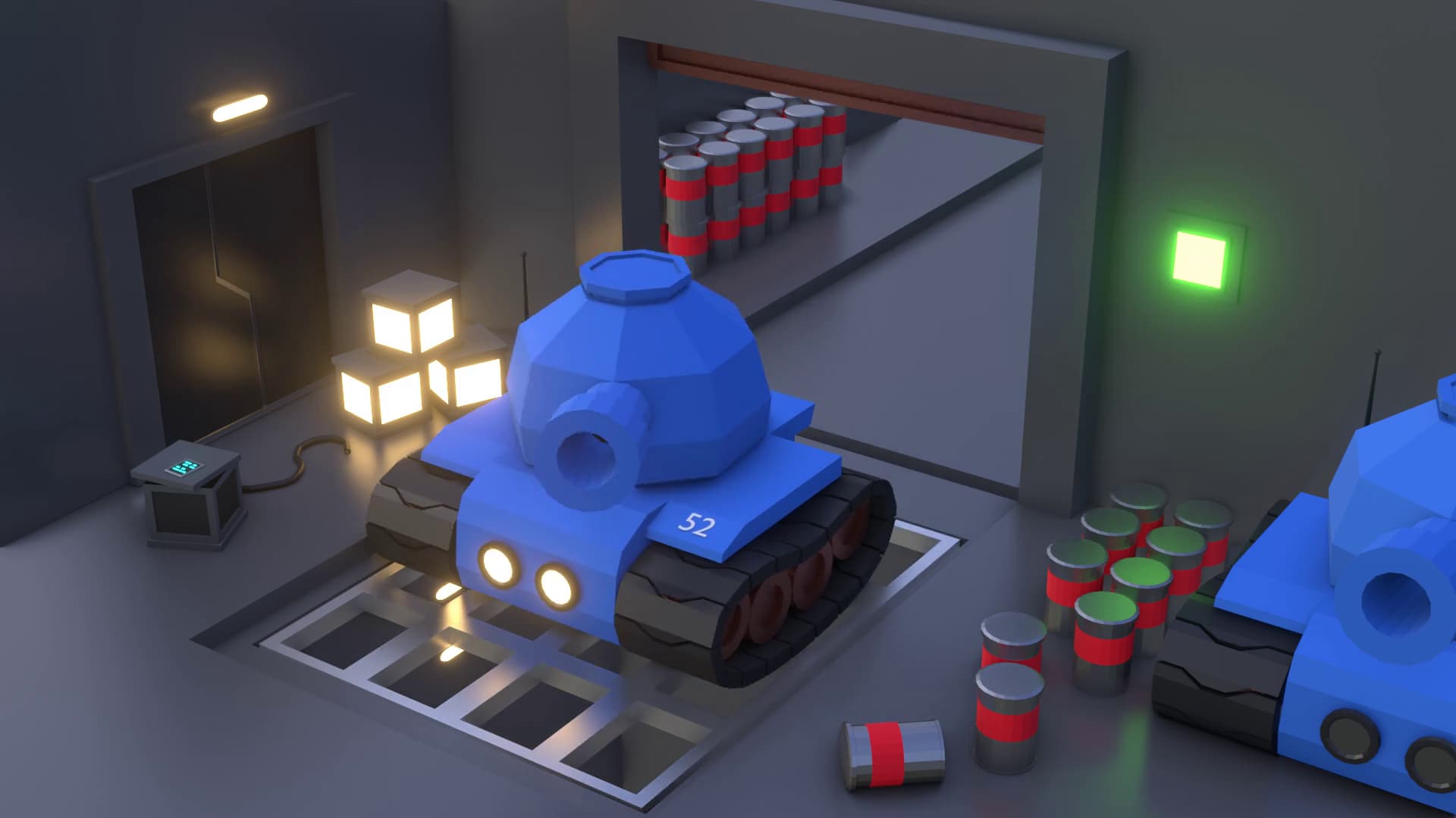 Low poly Tank animation-loop - Animations - Blender Artists Community