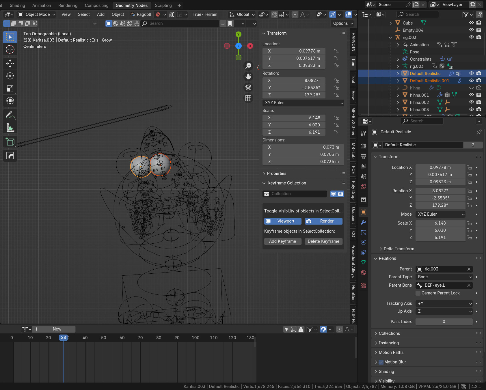 Easy way to fix rig of eyes (Rigify)? - Animation and Rigging - Blender ...