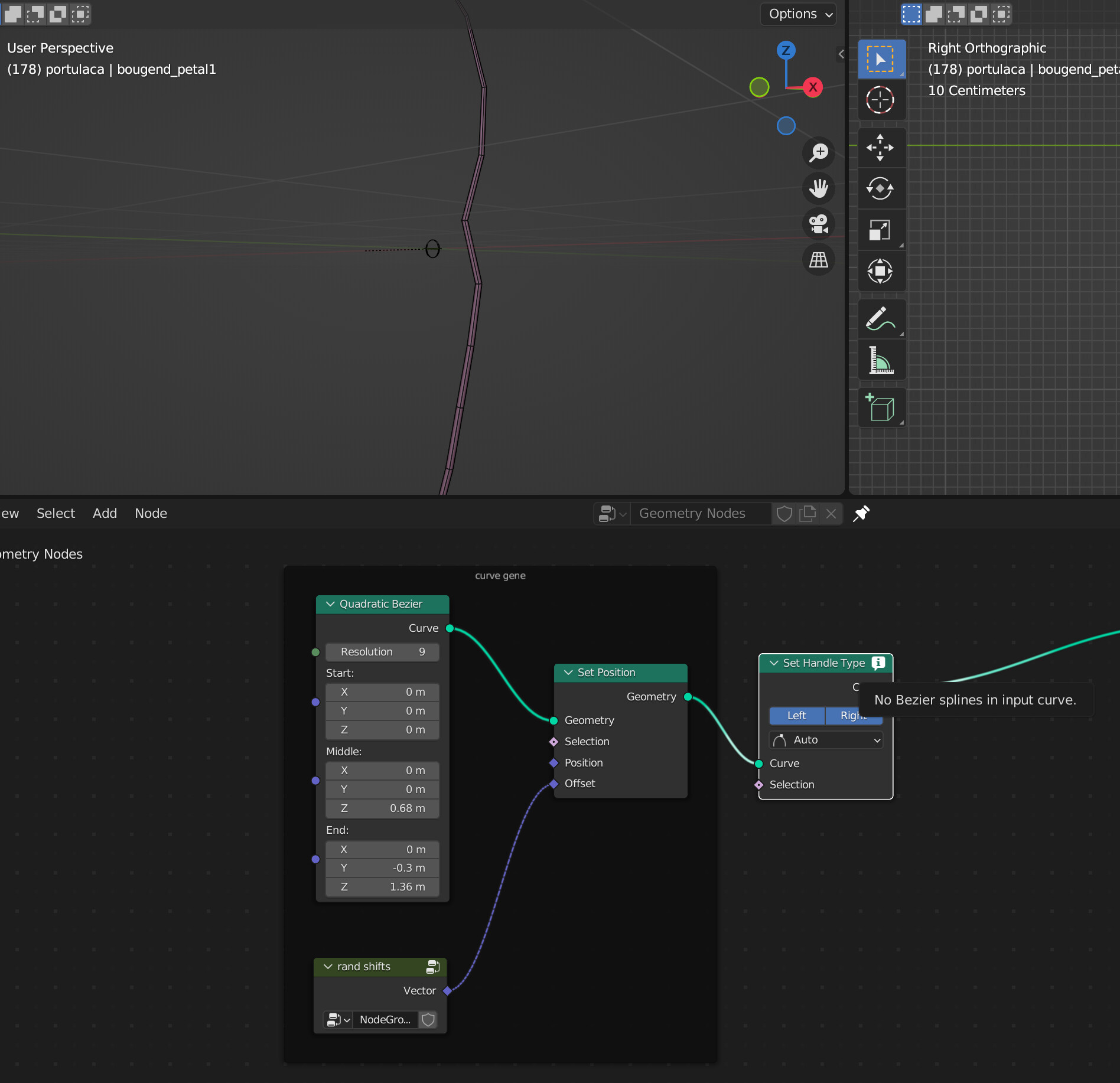 GEO NODES: how to adjust handle types after Bezier passed through Set ...