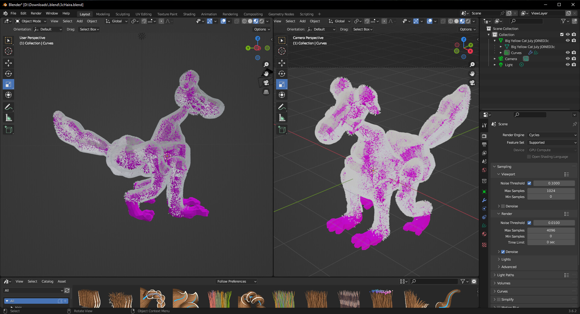 Hair in Evee but not Cycles? - Particles and Physics Simulations ...