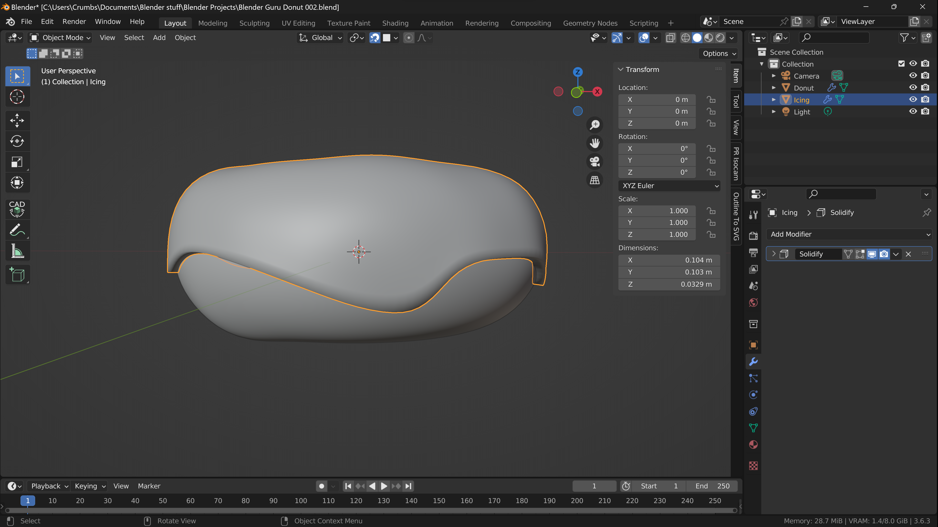 Donut Interface Donuts are bad for my health - Basics & Interface - Blender Artists ...