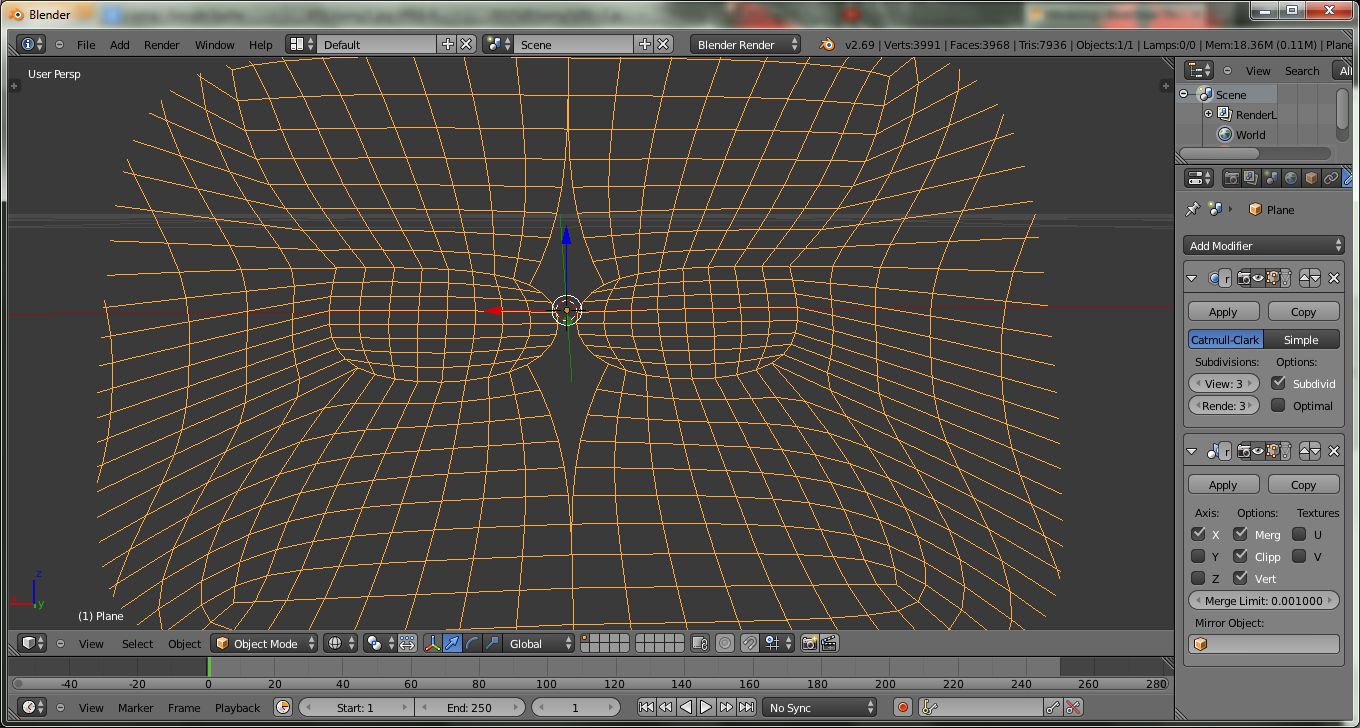 Mirror + subsurcafe modifiers split - Modeling - Blender Artists Community
