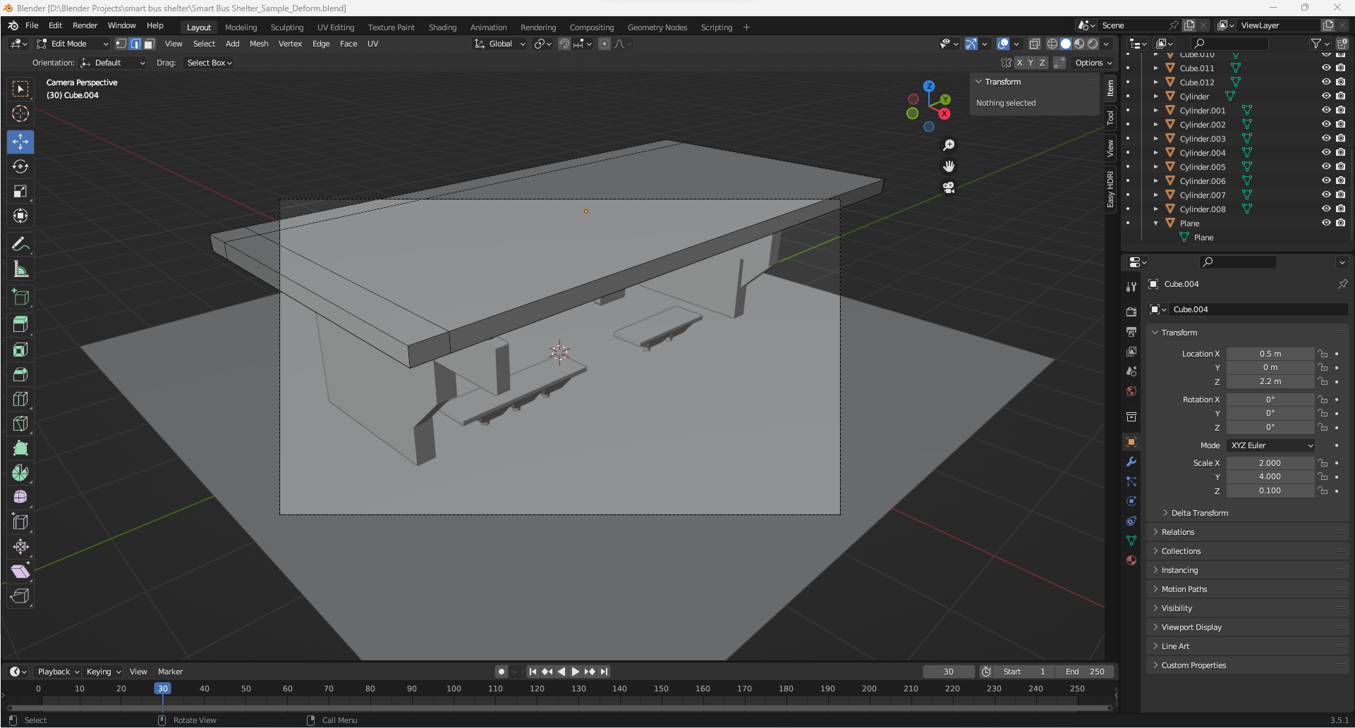 How do i sample deform only some part of loopcut - Modeling - Blender ...