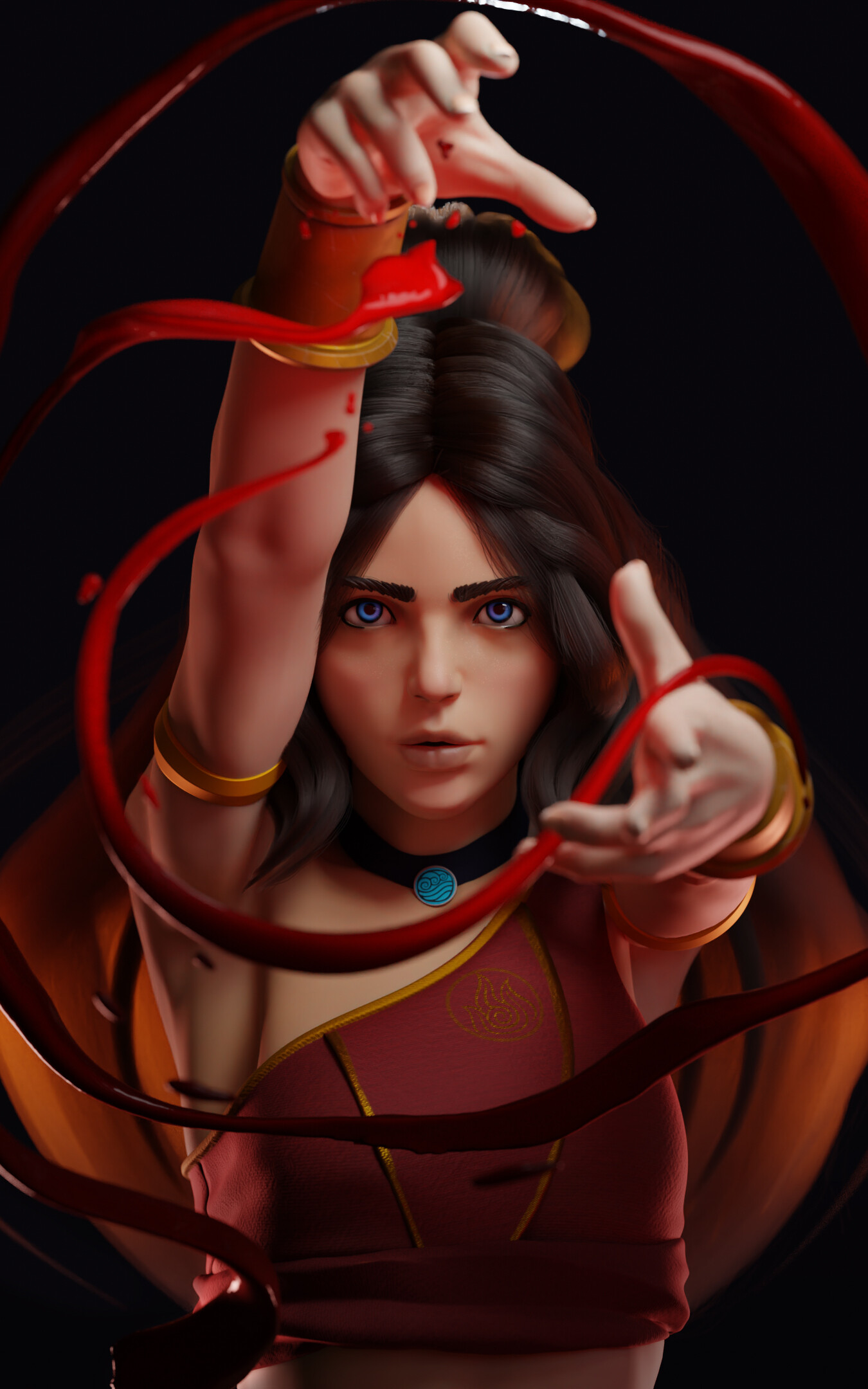 Katara Bloodbending - Finished Projects - Blender Artists Community