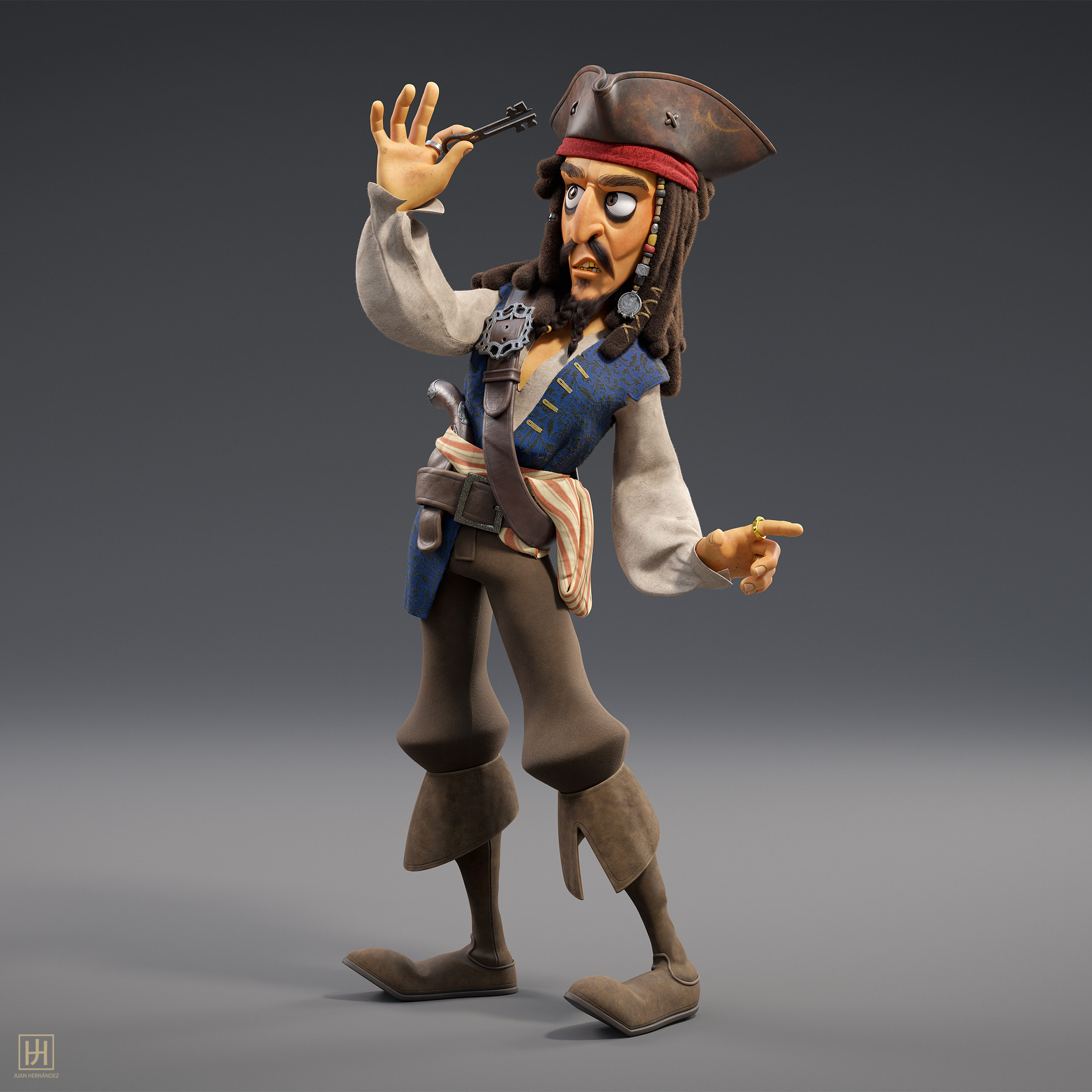 Stylized Jack Sparrow - Finished Projects - Blender Artists Community