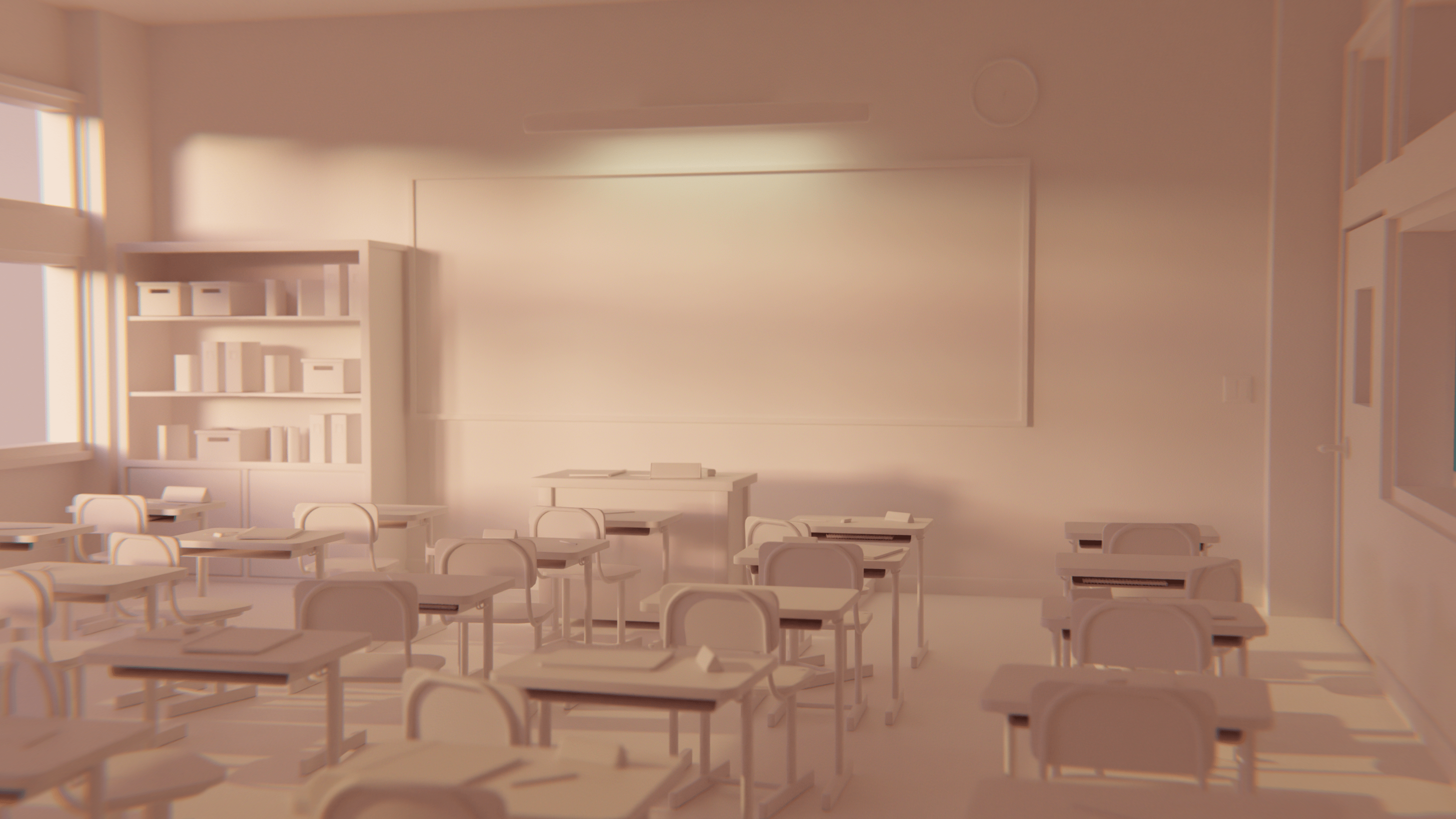 Anime Classroom Environment - Finished Projects - Blender Artists Community