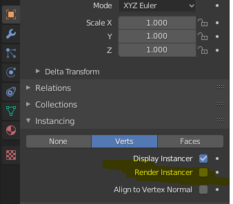 Instanced Verts How To Hide Object Without Hiding Its Instances Particles And Physics Simulations Blender Artists Community