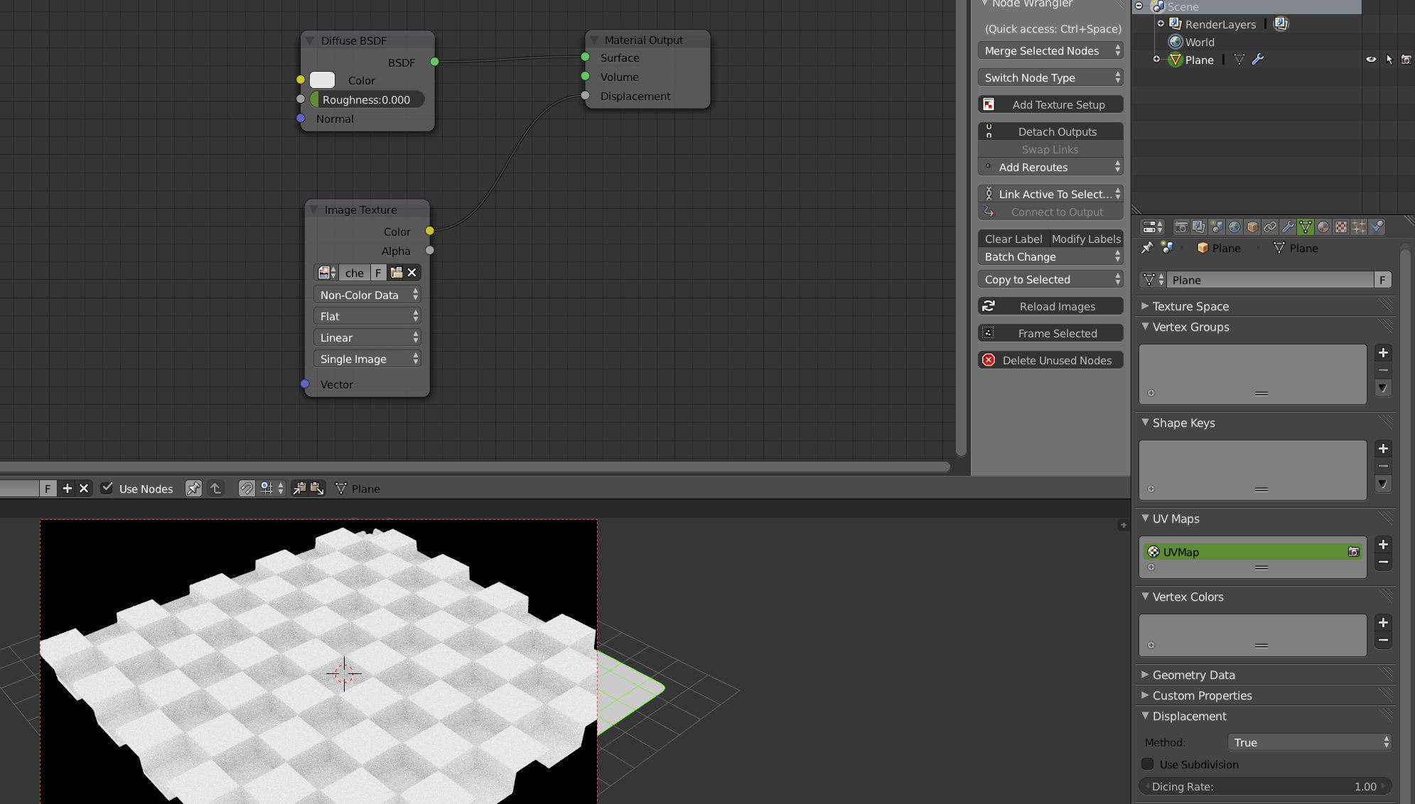 Testing the Material Node Displacement input - Blender Tests - Blender ...