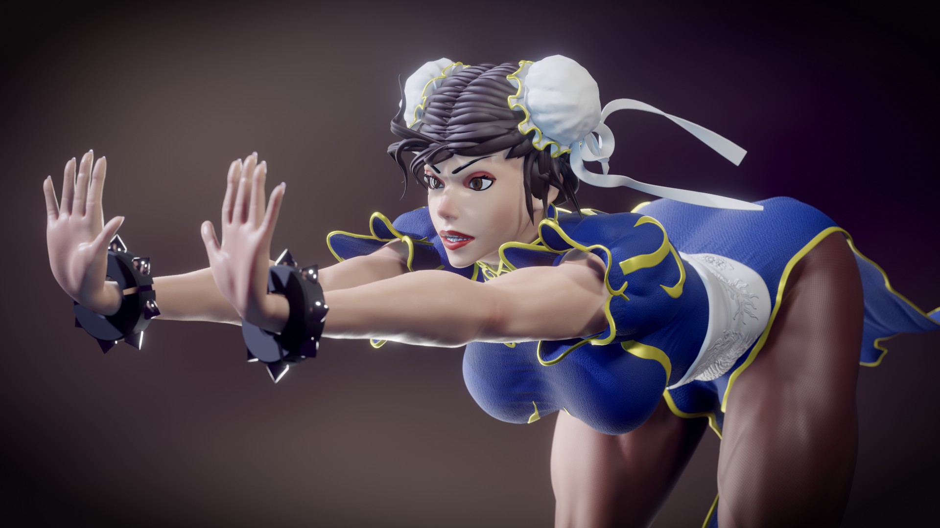 Chun Li Kikoken Fan Art - Finished Projects - Blender Artists Community