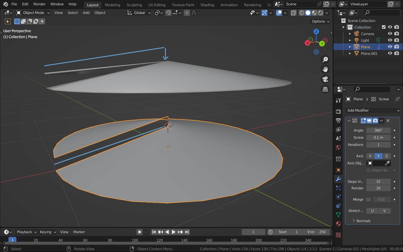 Wrapping a cone for a clock - Modeling - Blender Artists Community